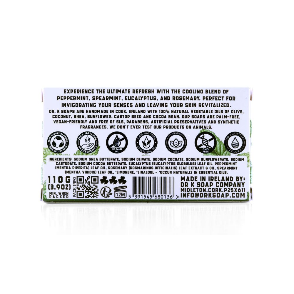 Dr K Soap Company Cool Mint Body Soap 110g - Kernseife