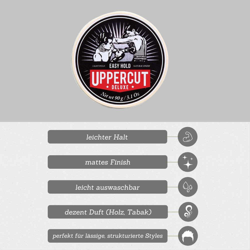 Uppercut Deluxe - Easy Hold Styling Cream "Barber Size" 300g