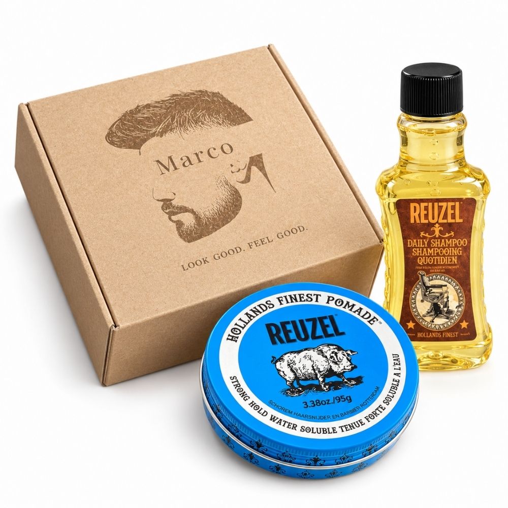 Reuzel Geschenkset personalisiert – Daily Shampoo & Pomade nach Wahl