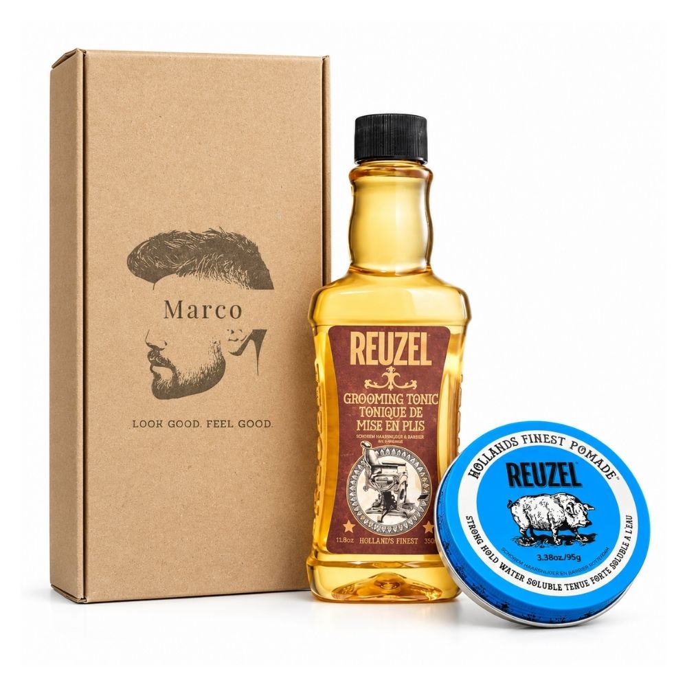 Reuzel Geschenkset personalisiert – Grooming Tonic & Pomade nach Wahl