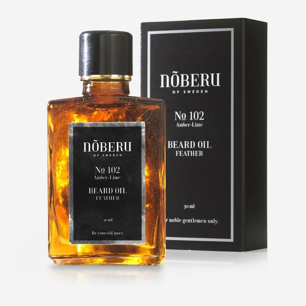 Nõberu of Sweden Bartöl Feather Nr. 102 - Amber-Lime 30ml