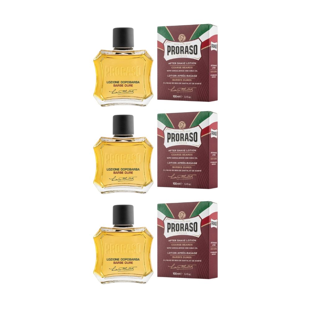 Proraso Aftershave 100ml - 3er-Set | grün, weiß oder rot