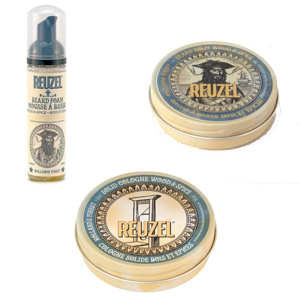 Reuzel Wood Spice Reuzel Solid Cologne Reuzel Grooming Set Wood Spice
