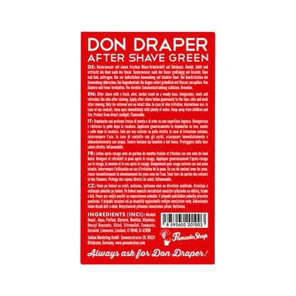 Don Draper After Shave Green 100ml