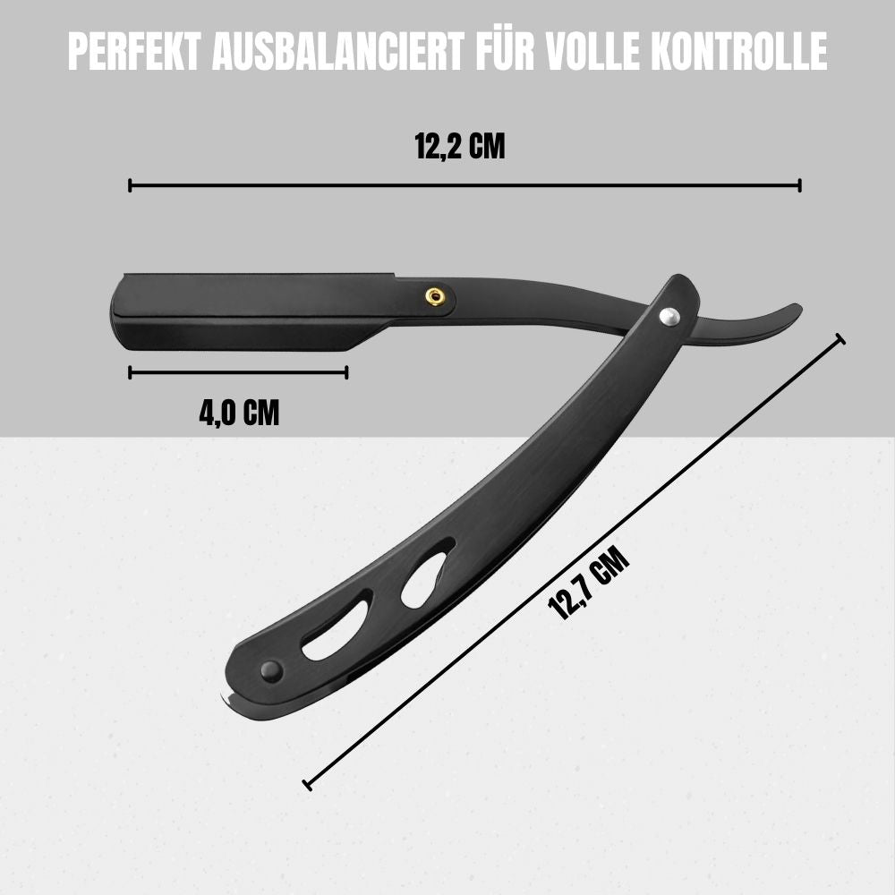 Personalisiertes Rasiermesser mit Gravur – Edelstahl Barber Messer mit Wechselklinge