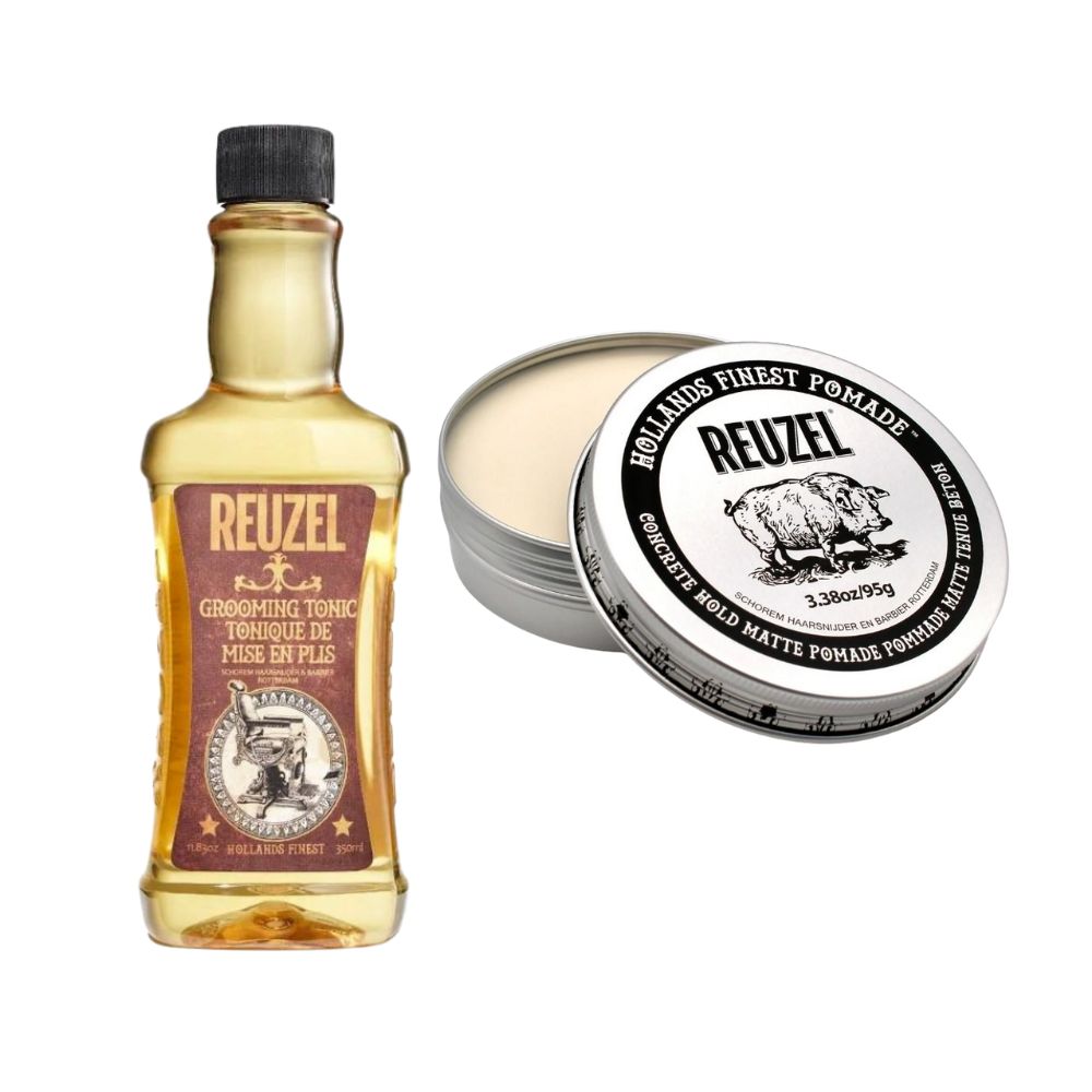Reuzel Haarstyling Set - Pomade & Grooming Tonic