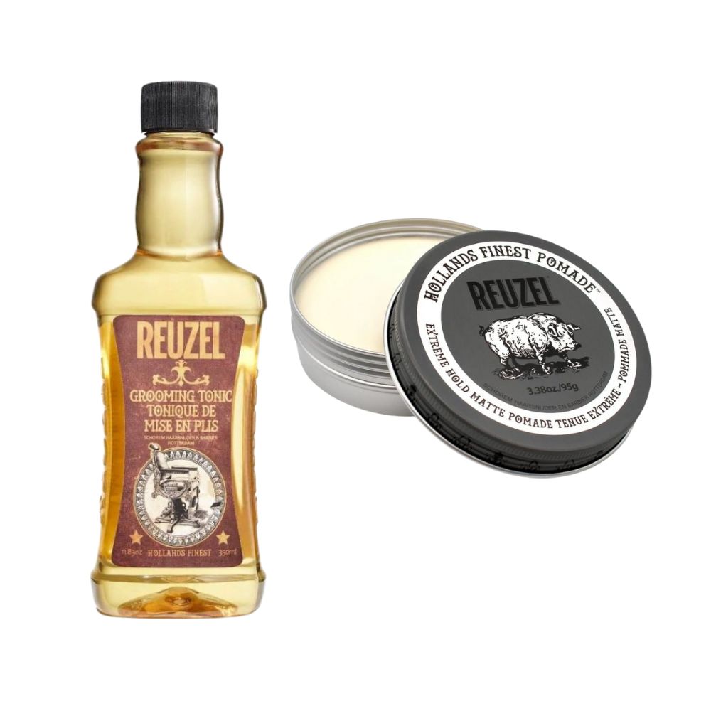 Reuzel Haarstyling Set - Pomade & Grooming Tonic
