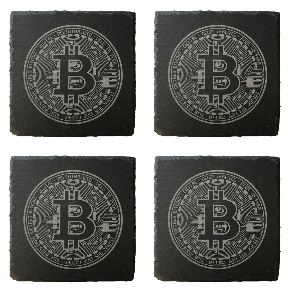 Bitcoin Untersetzer 4er Set