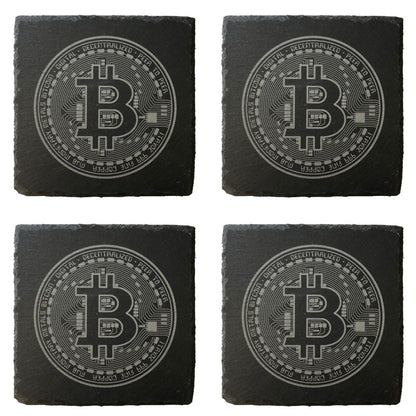 Bitcoin Untersetzer 4er Set