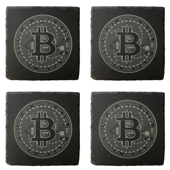 Bitcoin Untersetzer 4er Set