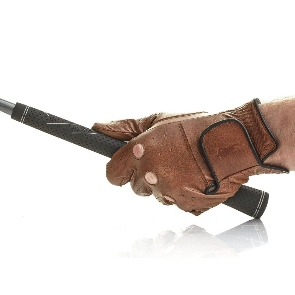 PRO Heritage - Braune Golfhandschuhe aus Leder