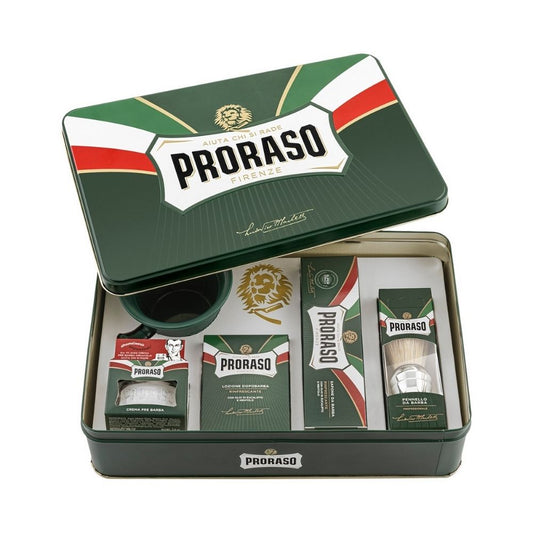 Proraso Classic Shaving Set Metal Grün - Nassrasurset