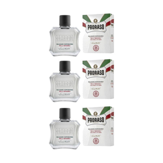 Proraso Aftershave 100ml - 3er-Set | grün, weiß oder rot