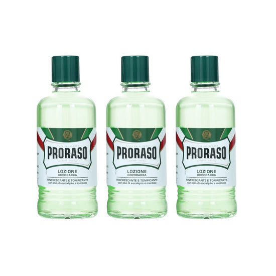 Proraso Aftershave Lotion 400ml - 3er-Set | grün oder rot