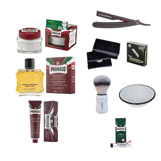 Proraso Nassrasur-Bundle (9-tlg.) | verschiedene Sets