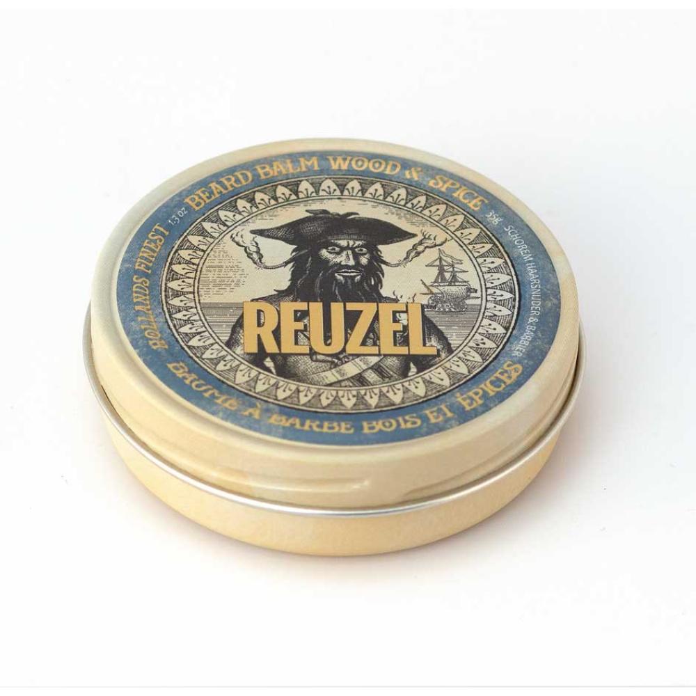 Reuzel Bartpflegeset Wood & Spice 2-tlg. - Beard Balm & Beard Foam